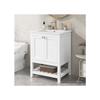 Bathroom Furniture - MUVOE - 60cm - Ceramic Sink - White - Contemporary Design