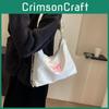 2024 New Fashion Street Style Pu Tote Bag For Students With Large Capacity