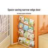 Wall-Mounted Children's Transparent Bookshelf: Punch-Free Storage Rack for Books