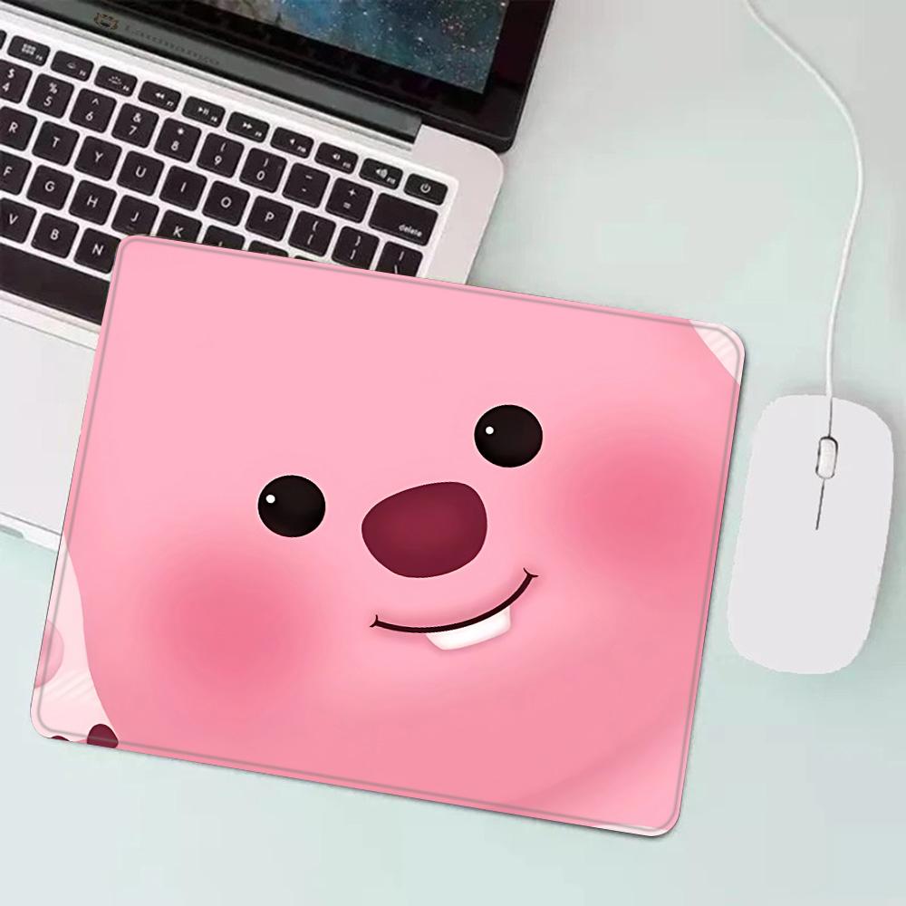 Hot Cartoon Cute Loopies Pink Gaming Mouse Pad XS Small Mousepad for PC Gamer Desktop Decoration Office Mouse Mat Deskmat Rug