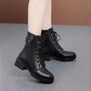 Fashion AIYUQI Winter Boots Women Genuine Leather New Wool Warm Non-slip Ladies Ankle Boots Plus Size 41 42 43 Snow Boots Women