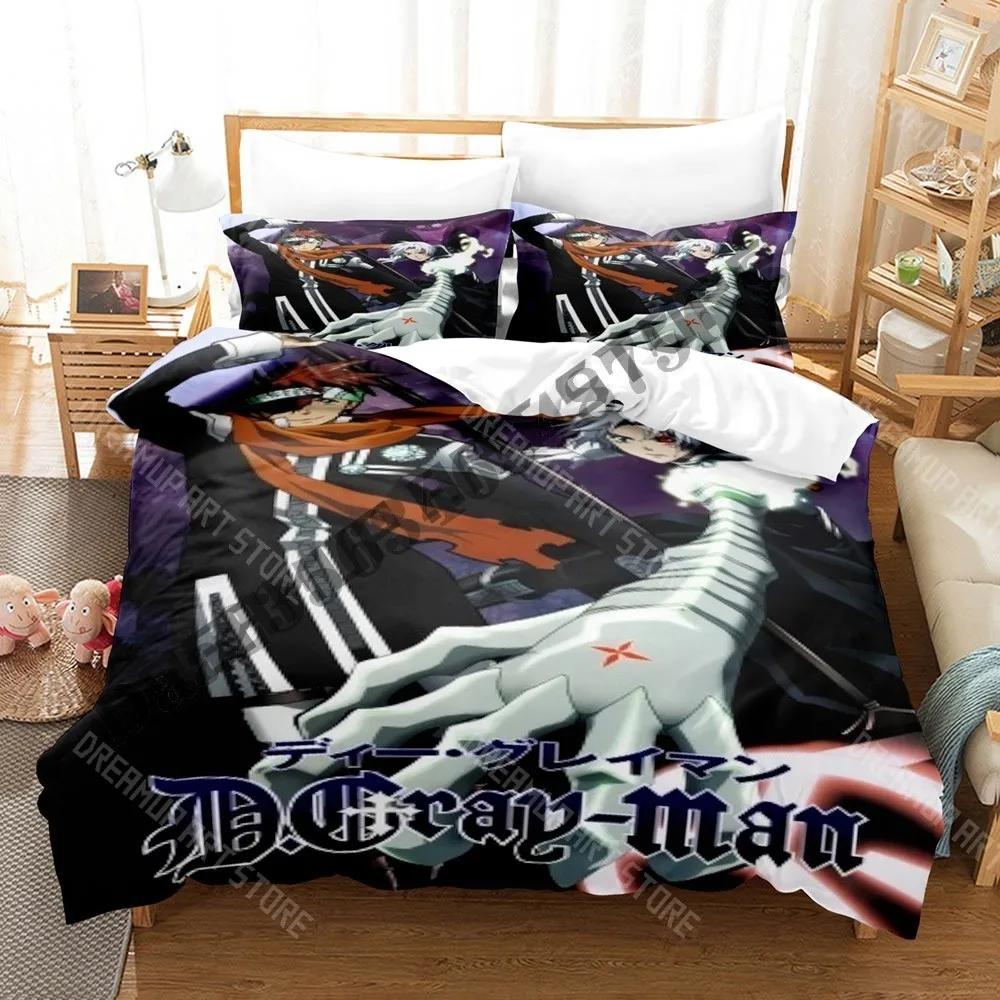 3D Print D Gray Man Bedding Set Single Twin Full Queen King Size Bed Set Adult Kid Bedroom Duvetcover Sets Anime Bed Sheet