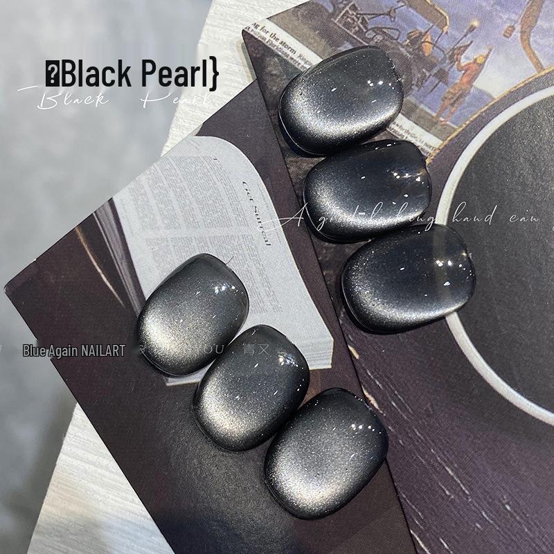 

Nail Art Crystal Cat Eye Gel: Autumn/Winter Black Pearl & Crushed Diamond Shimmer 2025
