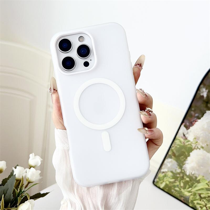 Dopamine Jelly Magnetic Suction Suitable for Apple 16 Promax Macaron Two In One IPhone 16 Skin Sensing Mobile Phone Case
