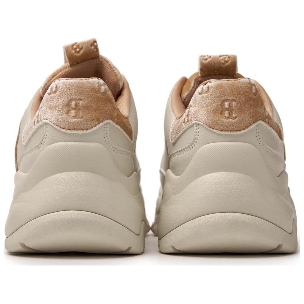 New MLB Big Ball Chunky Sneakers Unisex Low Top Brown/Beige 3ASHWVM46-43BRS