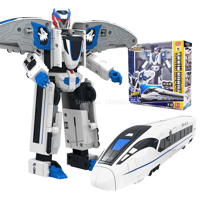 Classics China High-Speed Railway Super Train Robot Transformation Toy Deformation Car  Action Figure CHSR Toy for Kids Toys