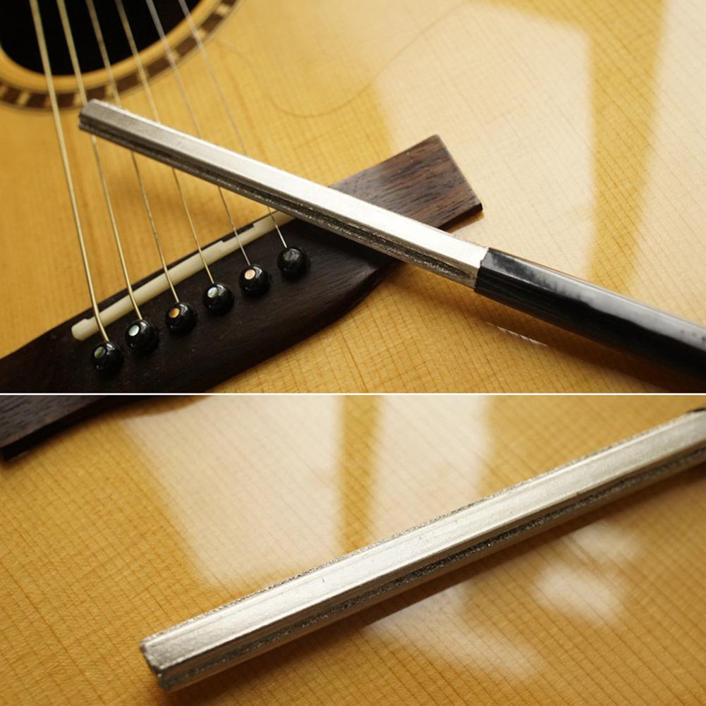 Guitar Fret Crowning File Dressing File with 3 Size Edges Professional Luthier Tools Stringed