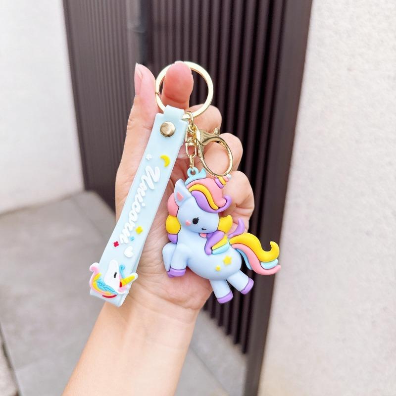 Keychain Korean Version of Creative Pendant Couple Small Gift Schoolbag Pendant Colorful Pony