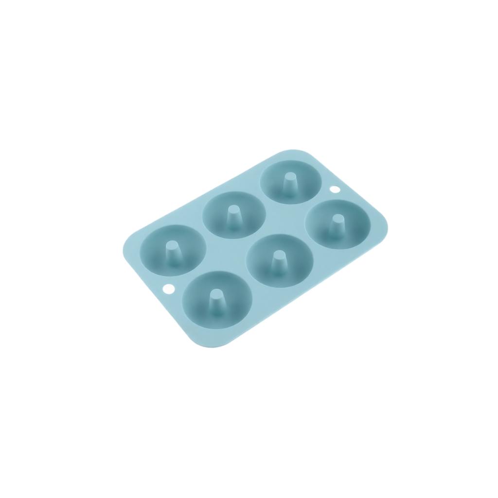 Stampo in Silicone per Ciambelle a 6 Cavità Antiaderente per Biscotti Fatti in Casa, Pasticcini e Dolci Utensile da Cucina Flessibile Resistente al Calore