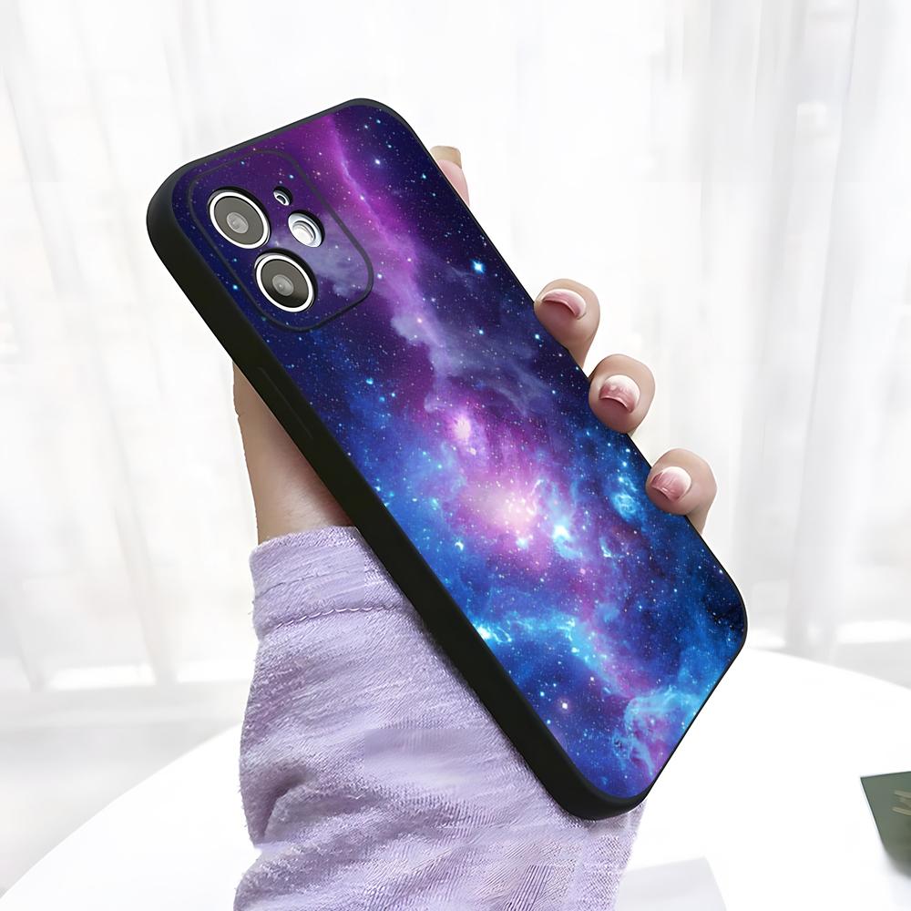 

Space Universe Galaxy Phone Case For IPhone 17 Pro Max 15 Pro 16 14 Plus 12 13 Mini 11 Pro Shockproof Soft Cover iPhone11 ProMax