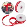 2 Rollen Satinband Polyester Weihnachts-Stil Geschenkverpackung Gurtband Dekoration Handwerk