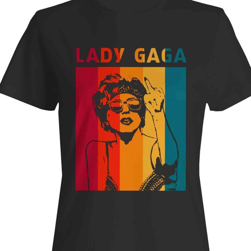

Hot New Lady Gaga Black T Shirt Short Sleeve All Sizes S To 5Xl Xa781 - Men s Summer Cotton Graphic Tee 5XL різнокольоровий
