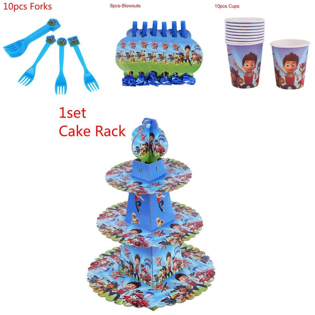 Festive Paw Patrol Kids Birthday Party Supplies With Colorful Decorations And Tableware Essentials