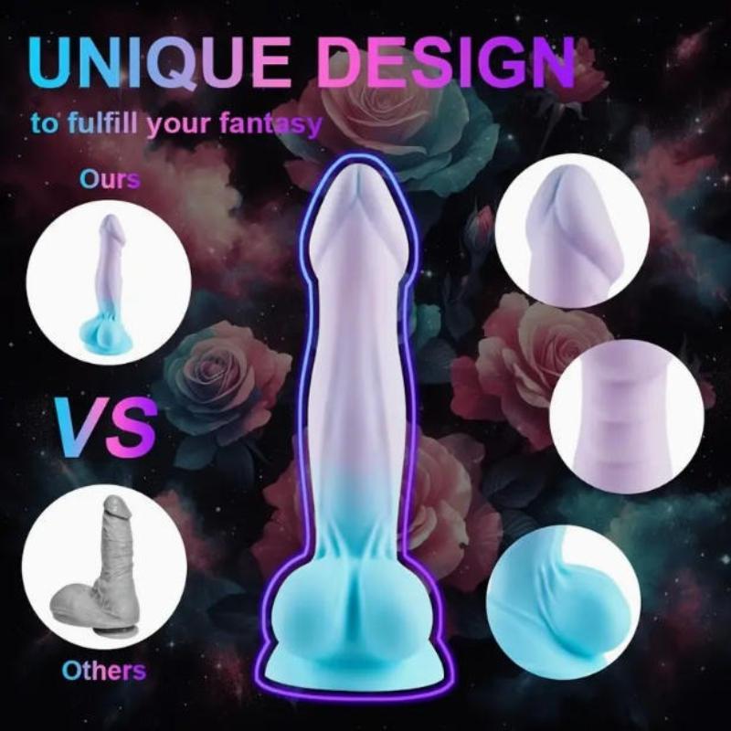 Realistic Silicone Dildo for Men and Women, Lifelike Texture, Flexible & Soft for Solo or Couples Play, Ultimate Pleasure Toy