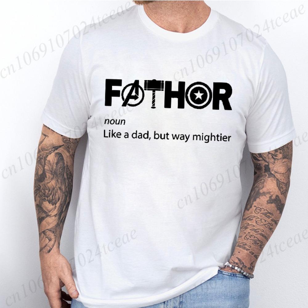 

Father Noun T-Shirt Funny Definition Graphic Tee Clothing Men Short Sleeve Slogan Print Casual Streetwear Dad Daily Gift Tops M