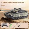 2.4G Remote Control Tracked Tank With Lights 5 11Ch Remote Control Armored Vehicle Model Kids Toys Multiplayer Competition Game