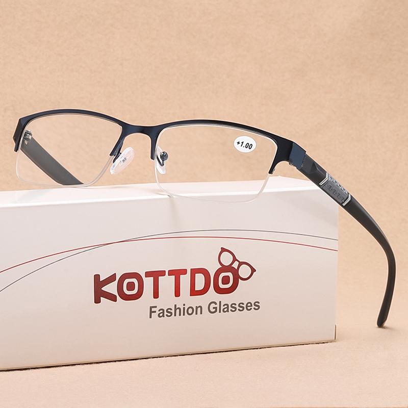 New Frame Computer Hyperopia Presbyopia Eyeglasses Anti-Blue Light Reading Glasses Men Business Glasses +1.0 +1.5 +2.0 +2.5 +3.0