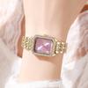 Elegant Women's Roman Quartz Watch with Diamond Accents - Versatile for Business and Casual Wear