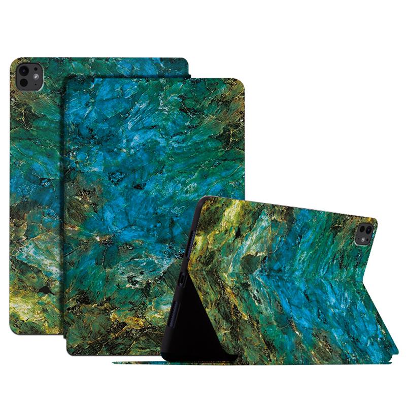 For iPad Pro 11 (2024) Case Pattern Print PU Leather Tablet Flip Cover
