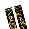 1 Pair Happy Year Porch Sign Hanging Banners Decorations Photo Props Ornament Party for