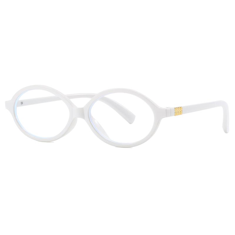 

Fashion Oval Frame Glasses Women Female Ins Sweet Cool Eyewear Trend Brand Computer No Makeup Anti Blue Light Eyeglasses