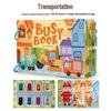 Children's Educational Busy Book Set: Cartoon Sticker and Flap Pack for Early Learning
