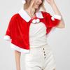Polyester Weihnachtsmantel Dicke Weihnachtsmann Kostüm Mode Weihnachten Umhang Erwachsener