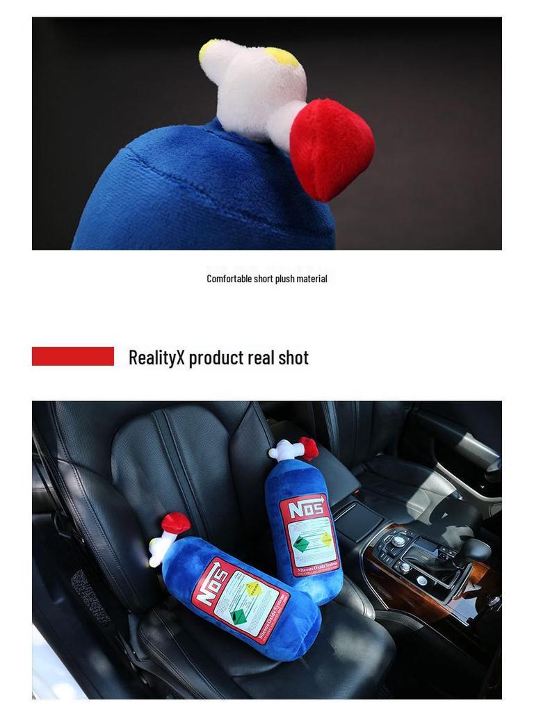Cross-border Best-selling NOS Headrest Neck Pillow - Nitrous Oxide Bottle Cushion & Car Lumbar Support