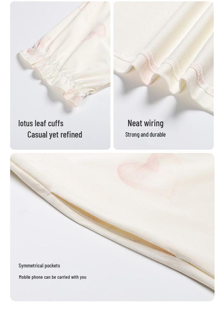 Cute Cotton Summer Nightgown: Women's Short-Sleeve Pajamas