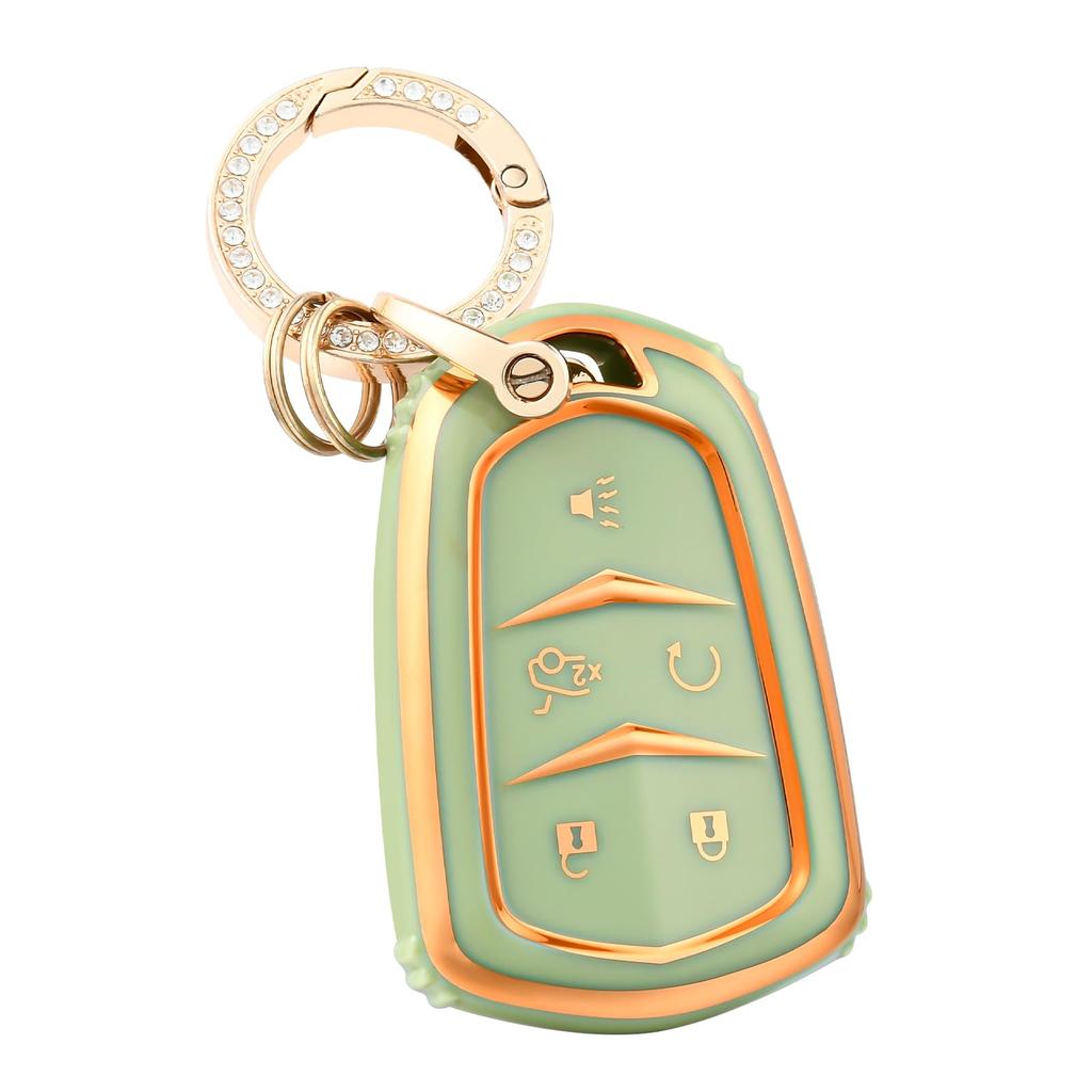Premium Soft TPU Key Fob Cover Case Shell for Cadillac Escalade CTS XTS ATS STS XT4 XT5 CT6 SRX Smart Key Holder Car Accessori