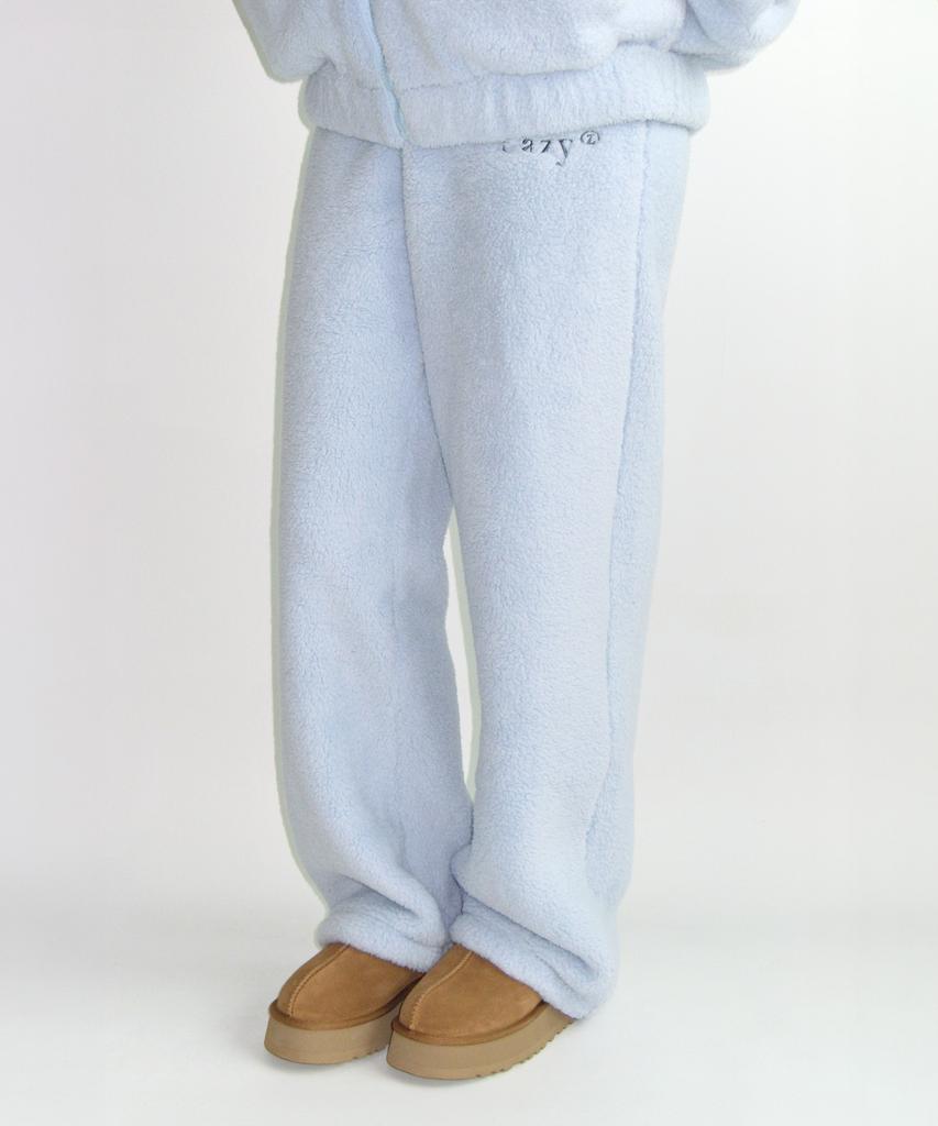 Leijiji Cozy Fuzzy Oversized Fleece Pants (3 Colors)