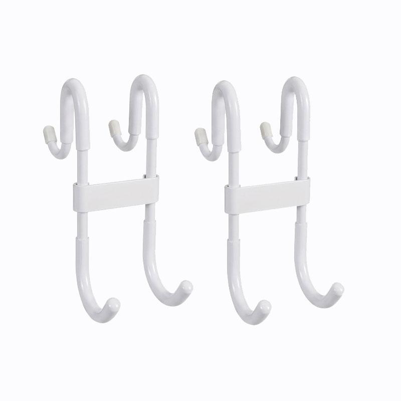 Multifunctional Shower Door Hook Fashion Plastic Door Mount Hanging Hook for Clothes Coat Towel Bathroom Shower Glass Door Accessory