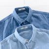 Men Denim Shirt Thin Summer Half Sleeve Casual Top, Loose Trendy Handsome Short Sleeve Camping Denim Short Sleeve Jacket