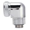 Water Cooling Fitting 360 Degree Rotating Computer WaterCooled AntiDropping Hard Tube Connector(Silver )