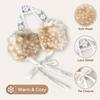 Plush Material Cold Proof Earmuffs Lace Design Plush Earmuffs Winter Earmuffs  Winter Season