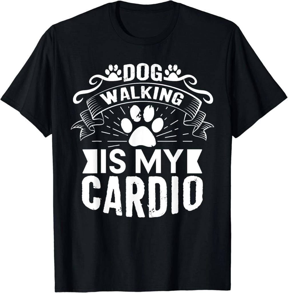 Dog Walking Is My Cardio Dog Training Animal Lover Pets Gift Unisex T-Shirt