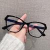 Elegant Women Luxury Brand Computer Glasses Gradient Irregular Big Frame Reading Glasses Anti Blue Light Prescription Eyeglasses