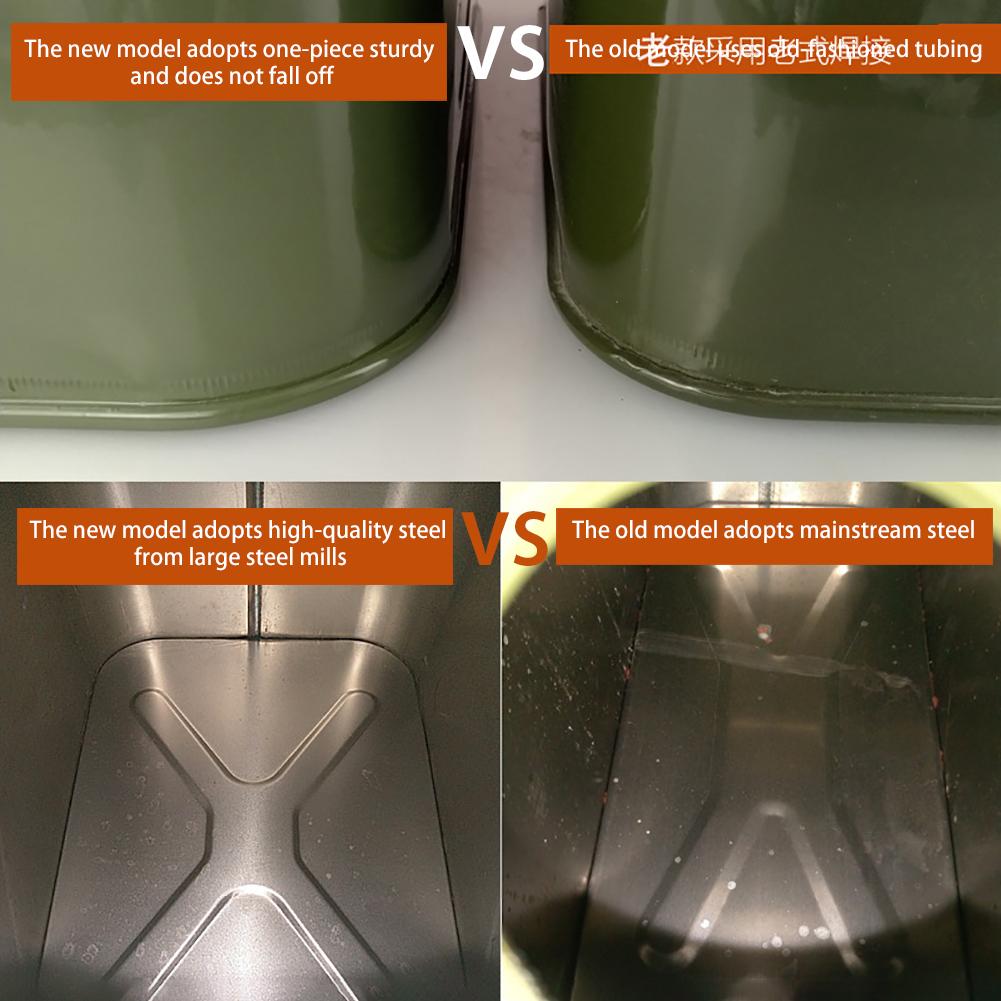 20L Green Metal Jerry Can Store Container for Petrol Oil Water Alcohol