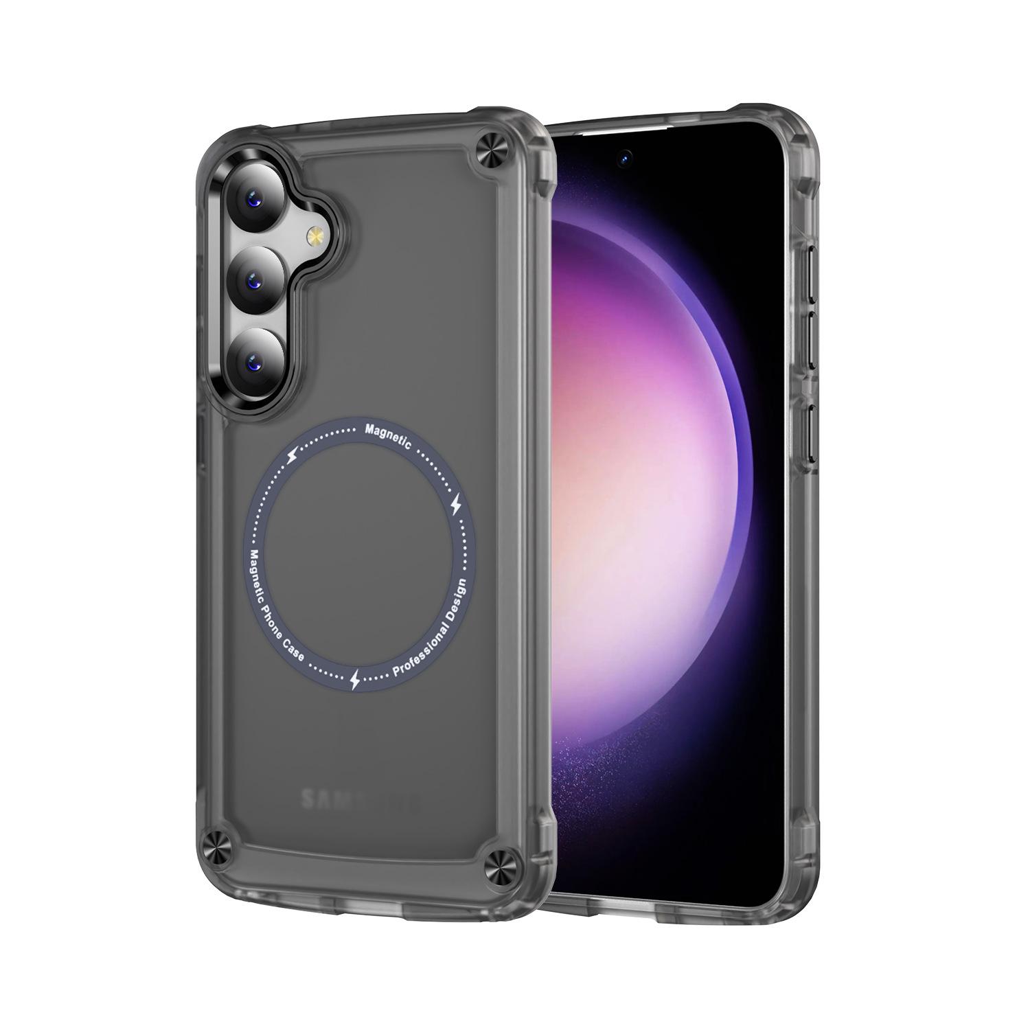 

Mobile Phone Case for Samsung S25u/s24u/A56 Translucent Mobile Phone Case Matte Skin Magnetic Suction Mobile Phone Case S25Edge