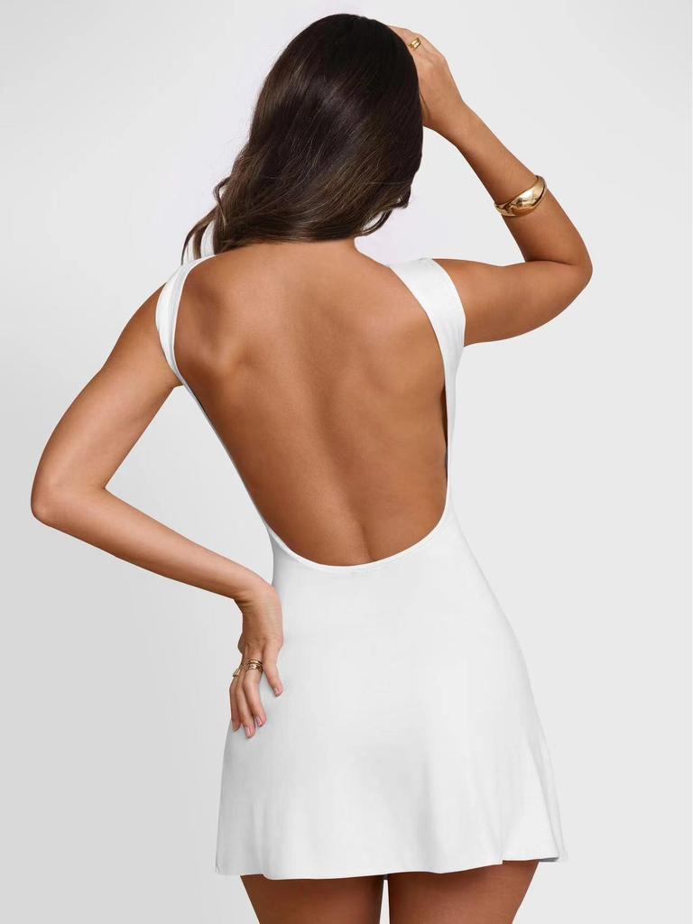 European & American Cross-border Backless Bodycon Dress