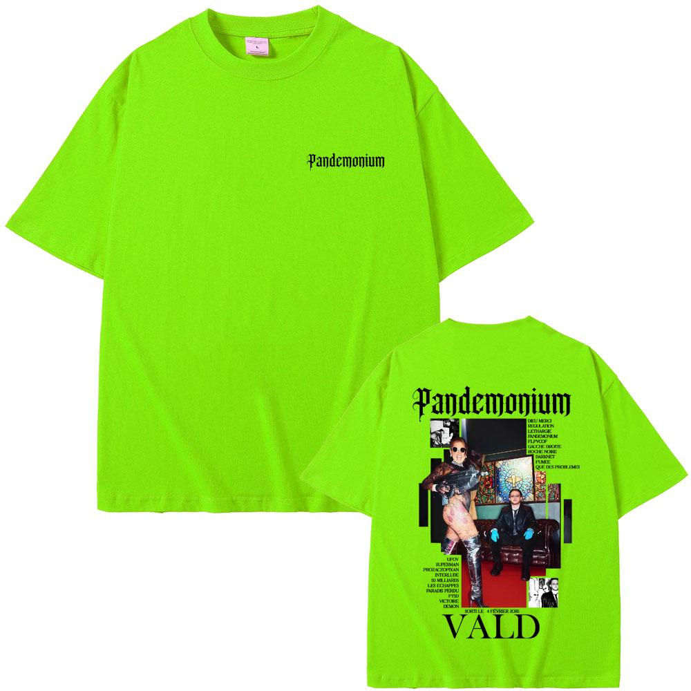 

Rapper Vald PANDEMONIUM Album Graphic Tshirt Men Women Hip Hop Fashion Pop Music Short Sleeve Tshirts Casual Vintage T Shirts 4XL