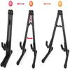 39.11 Cm Metal Electric, Bass, Acoustic Guitar Folding Stand Home, Office Decor, Music Room, Perfect for Stage, Studio