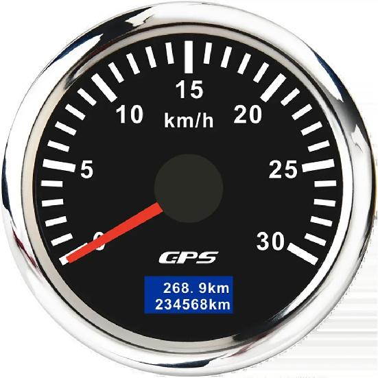 

52MM Digital GPS Speedometer Gauge+Antenna Odometer 7 Color Backlight Universal for 12V 24V Car Boat Marine Motorcycle Yacht 0-30KMH BS
