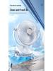 6-Inch Dual-Purpose Clip & Wall-Mount Silent USB Fan with Night Light