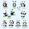 52TOYS Panda Roll Kindergarten Serie Sammelfiguren Blind Box Figuren mit Haaren Sammelfiguren Bemalt Gashapon Schreibtischdekoration Puppenspielzeug