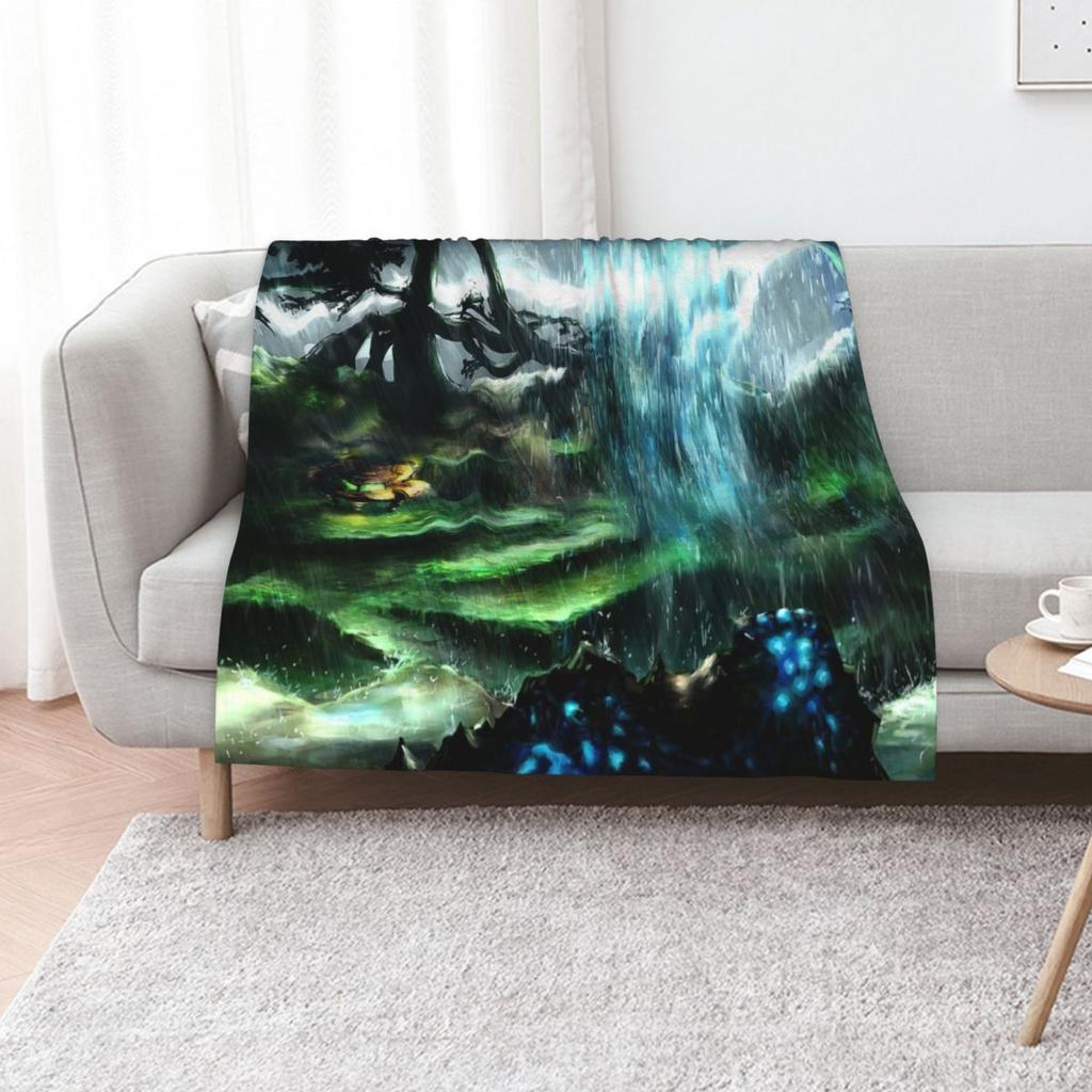 Metroid Metal: Tallon Overworld- Where It All Begins Throw Blanket Hairys Summer Beddings Plush Plaid Nap Cute Blankets