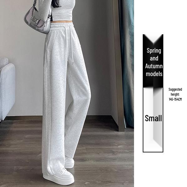 Women's Wide-Leg Velvet Sweatpants - Height-Enhancing Banana Sports Pants for Autumn/Winter 2025