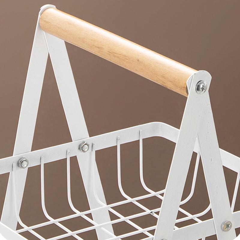 2/3-Tier Metal Fruit Basket Stand Foldable Kitchen Countertop Organizer For Vegetables Snacks Bread Storage Living Room Storage