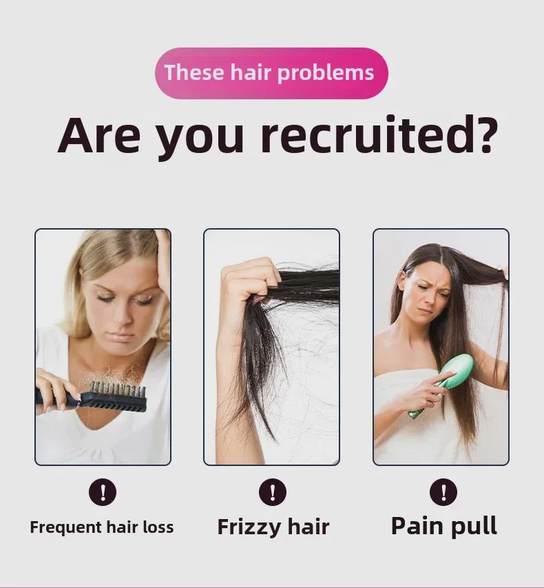 4-Piece Hair Styling Set: Ceramic & Pig Bristle Curler, Thermal Roller Comb, Aluminum Tube Comb.