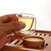 50ml doppelwandige hitzeisolierende Glasbecher Teetassen Kleine Tassen Hitzebeständig Transparentes Tee-Set Trinkgläser Mini-Tasse